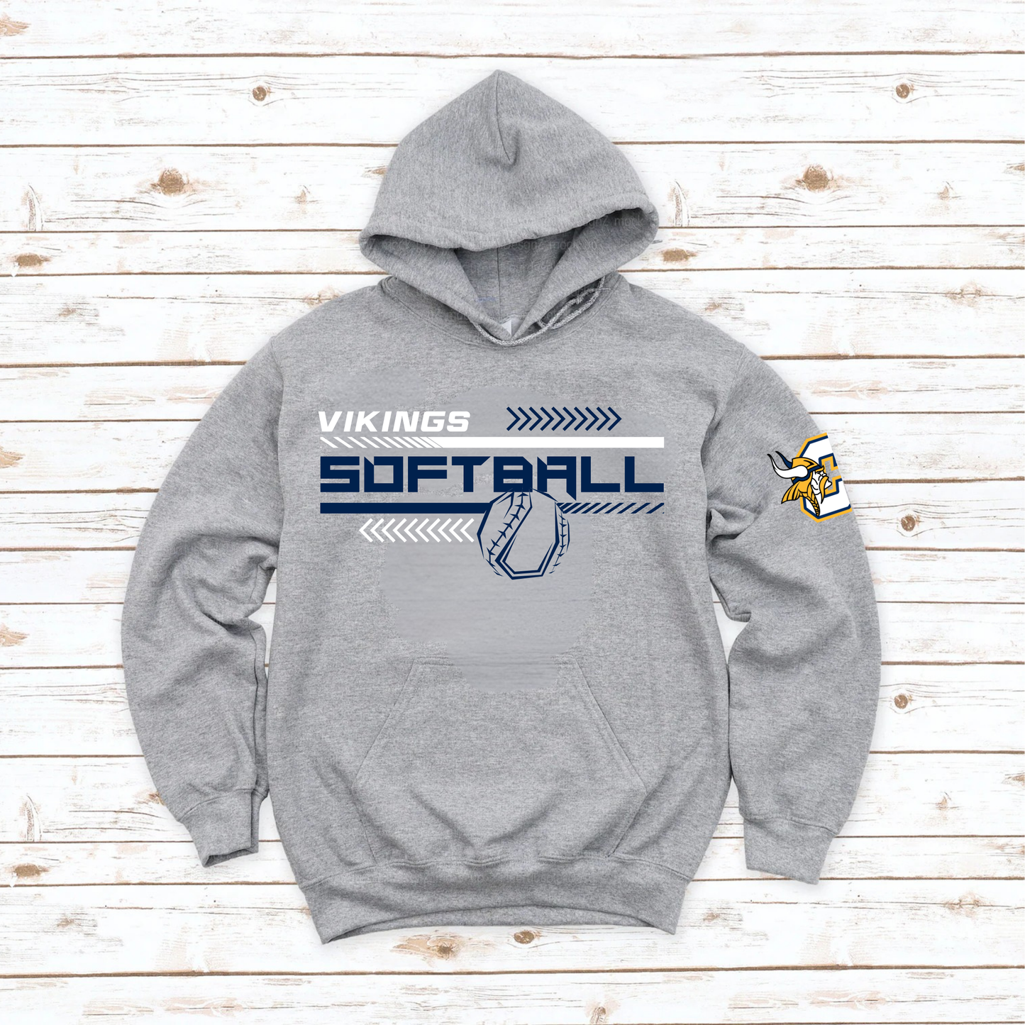 Cadillac Vikings Softball Unisex YOUTH Hoodie