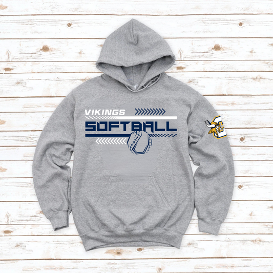 Cadillac Vikings Softball Unisex YOUTH Hoodie