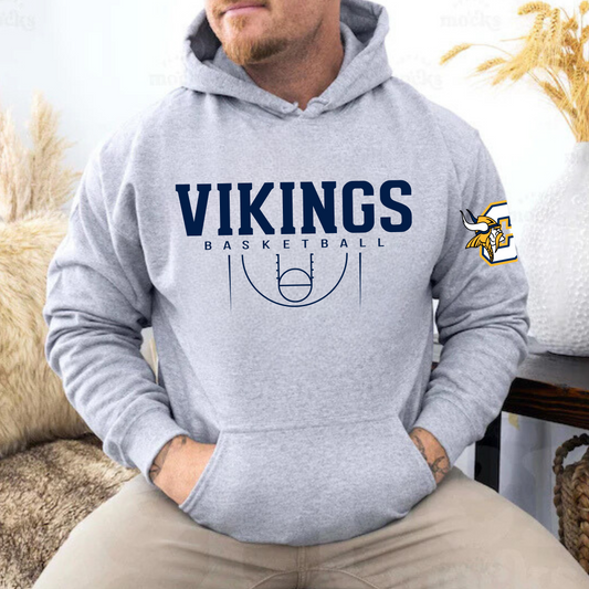 Vikings Basketball ADULT Hoodie