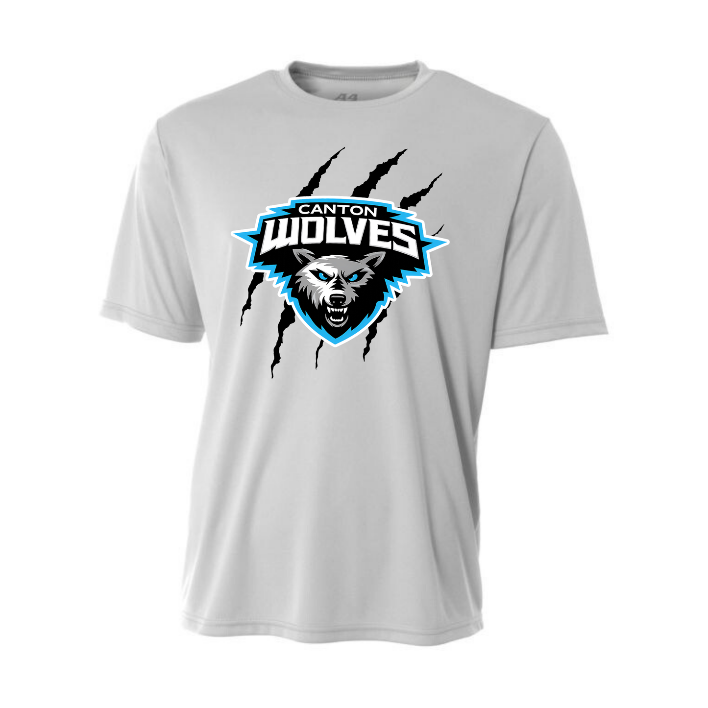 Canton Wolves Hockey UNISEX Dri-Fit T-Shirt - SILVER