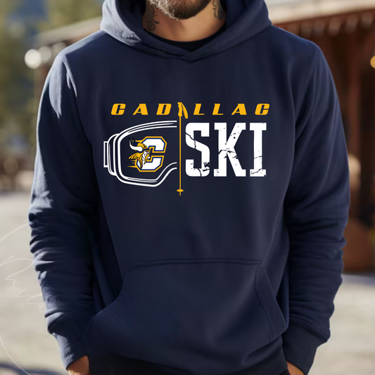 Cadillac Vikings Ski ADULT Hoodie