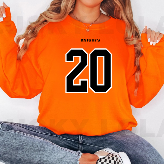Knights Junior Football Game Day Jersey ADULT Unisex Crewneck Sweatshirt