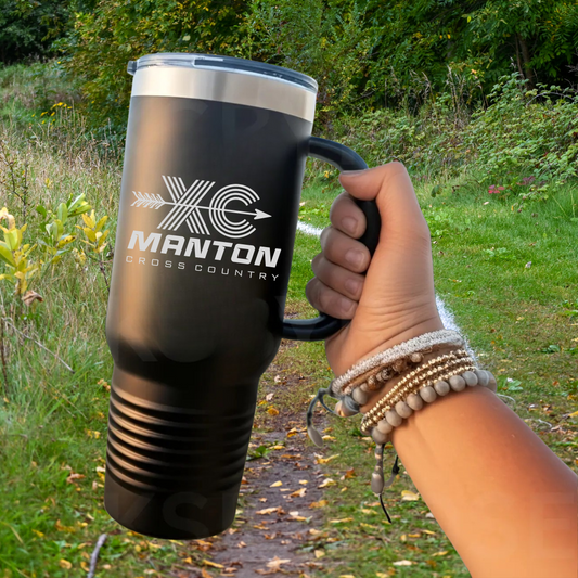 Manton Rangers Cross Country 40 oz Tumbler w/Lid - BLACK