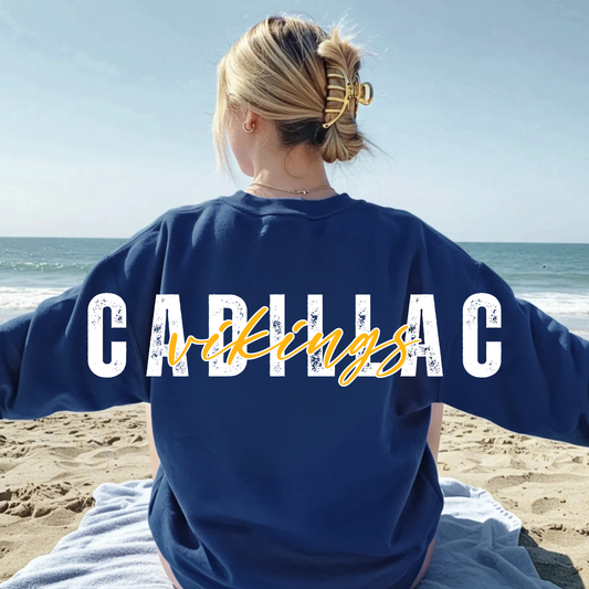 Cadillac Vikings ADULT Crewneck Sweatshirt