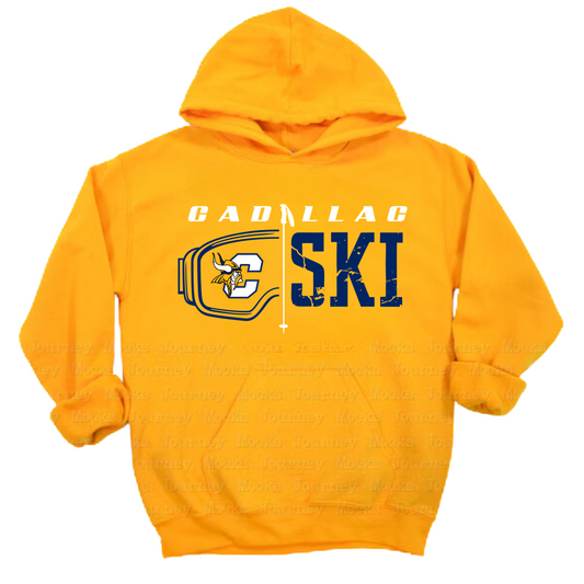 Cadillac Vikings Ski ADULT Hoodie