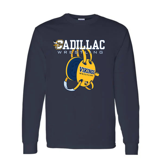 Cadillac Vikings Wrestling UNISEX Long-Sleeve T-Shirt