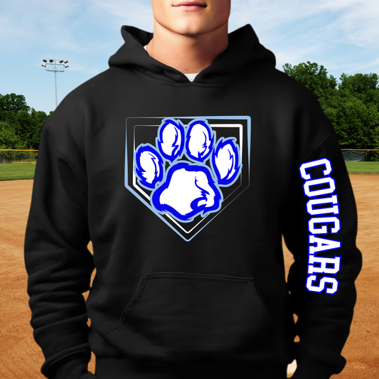 Great Lakes Cougars Baseball ADULT Hoodie