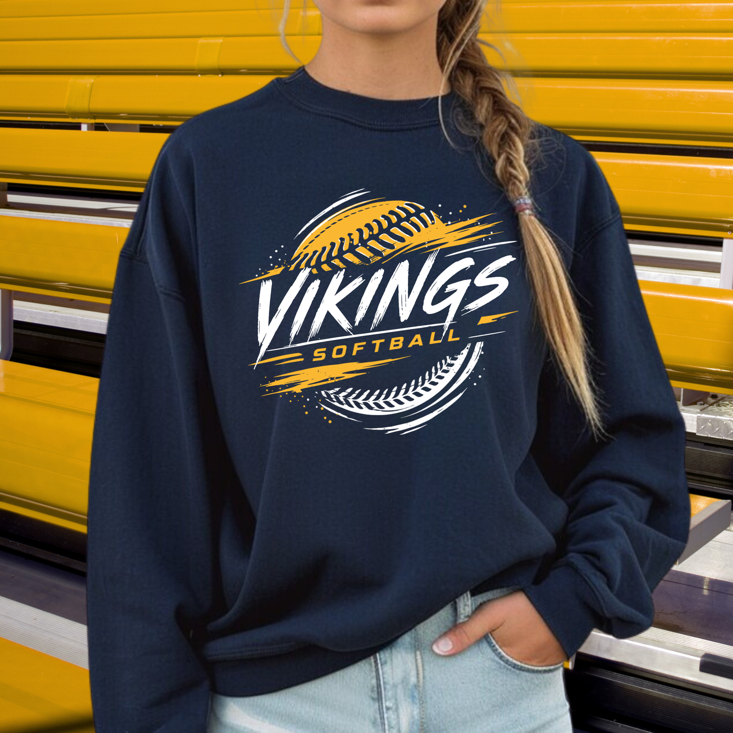 Vikings Softball UNISEX Crewneck Sweatshirt