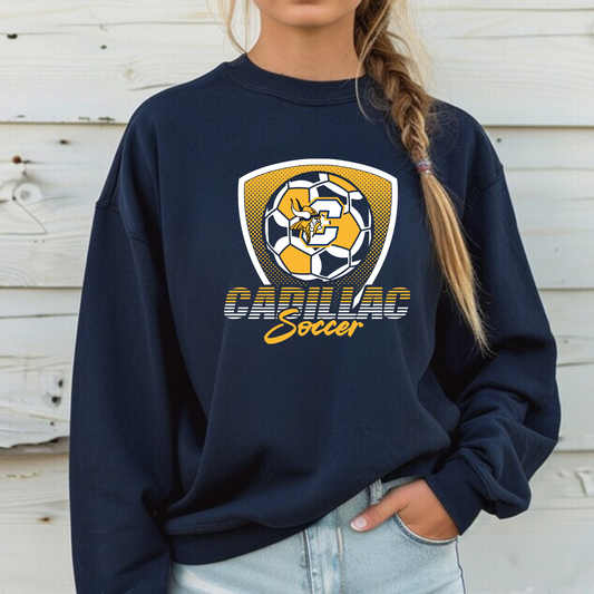 Cadillac Vikings Soccer UNISEX Crewneck Sweatshirt