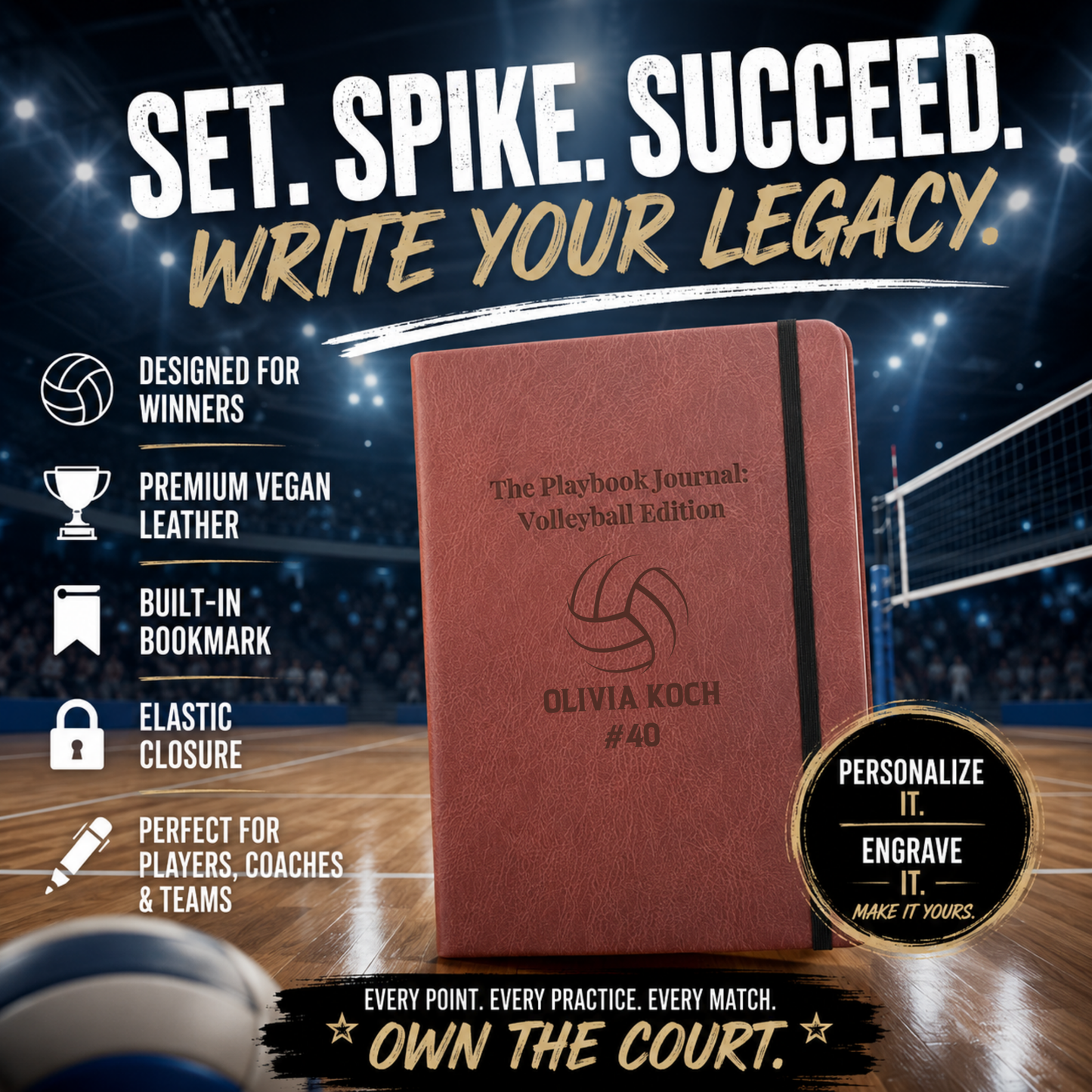 Volleyball Playbook Journal