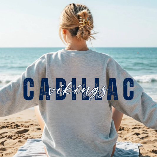 Cadillac Vikings ADULT Crewneck Sweatshirt