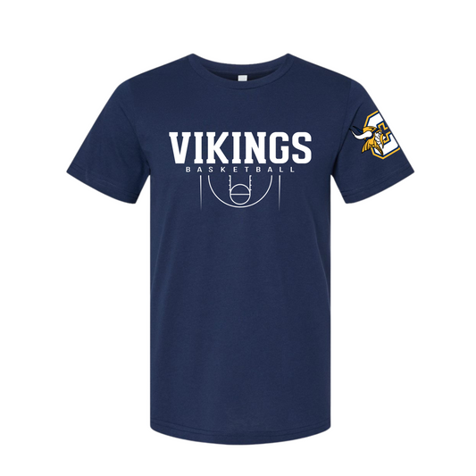 Cadillac Vikings Basketball ADULT T-Shirt