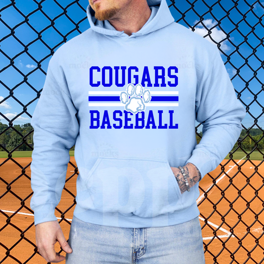 Great Lakes Cougars Baseball ADULT Hoodie