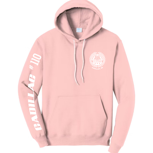 AMVETS Post #110 Hoodie (PC78H) - PALE BLUSH