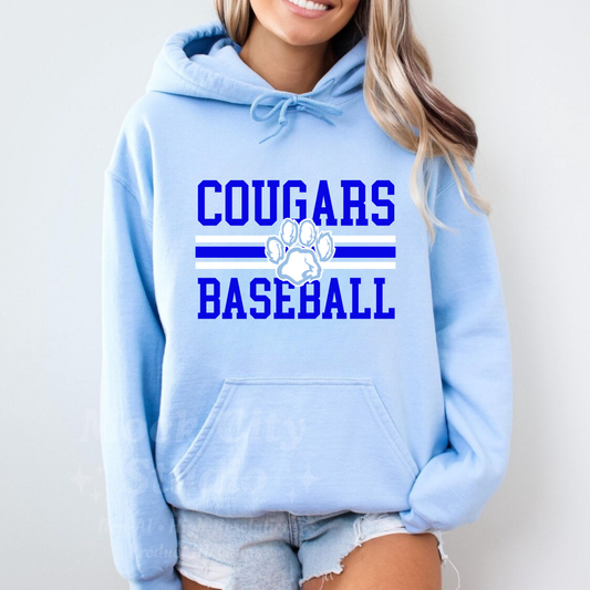Great Lakes Cougars Baseball ADULT Hoodie