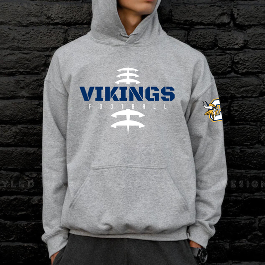 Cadillac Vikings Football Unisex YOUTH Hoodie