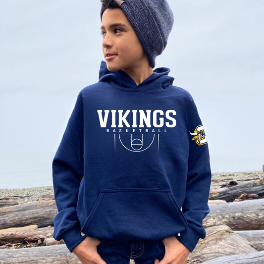 Cadillac Vikings Basketball YOUTH Hoodie