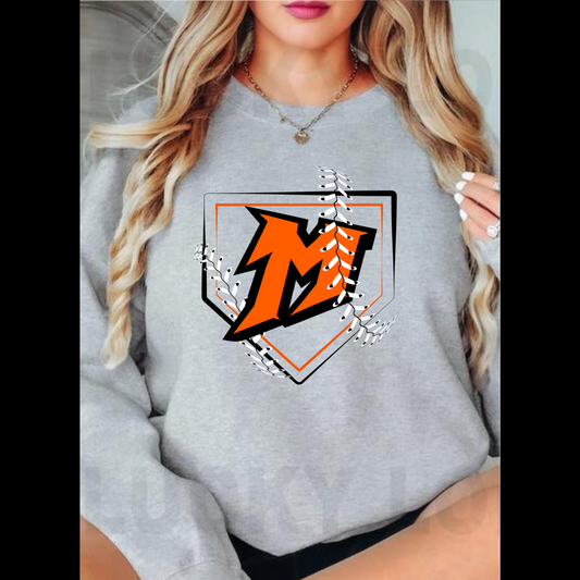 Manton Rangers Baseball/Softball ADULT Unisex Crewneck Sweatshirt