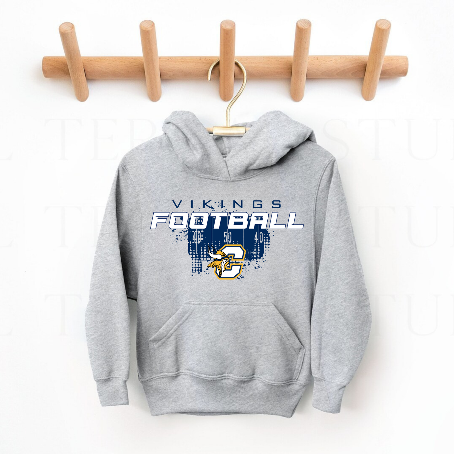 Cadillac Vikings Football UNISEX Hoodie - SPORT GREY