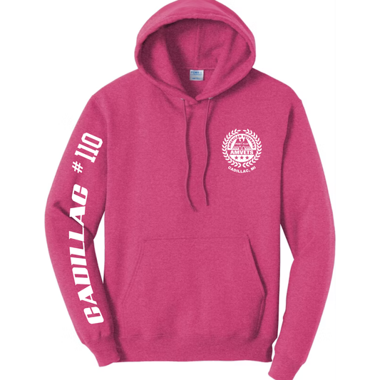 AMVETS Post #110 Hoodie (PC78H) - SANGRIA