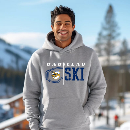 Cadillac Vikings Ski ADULT Hoodie