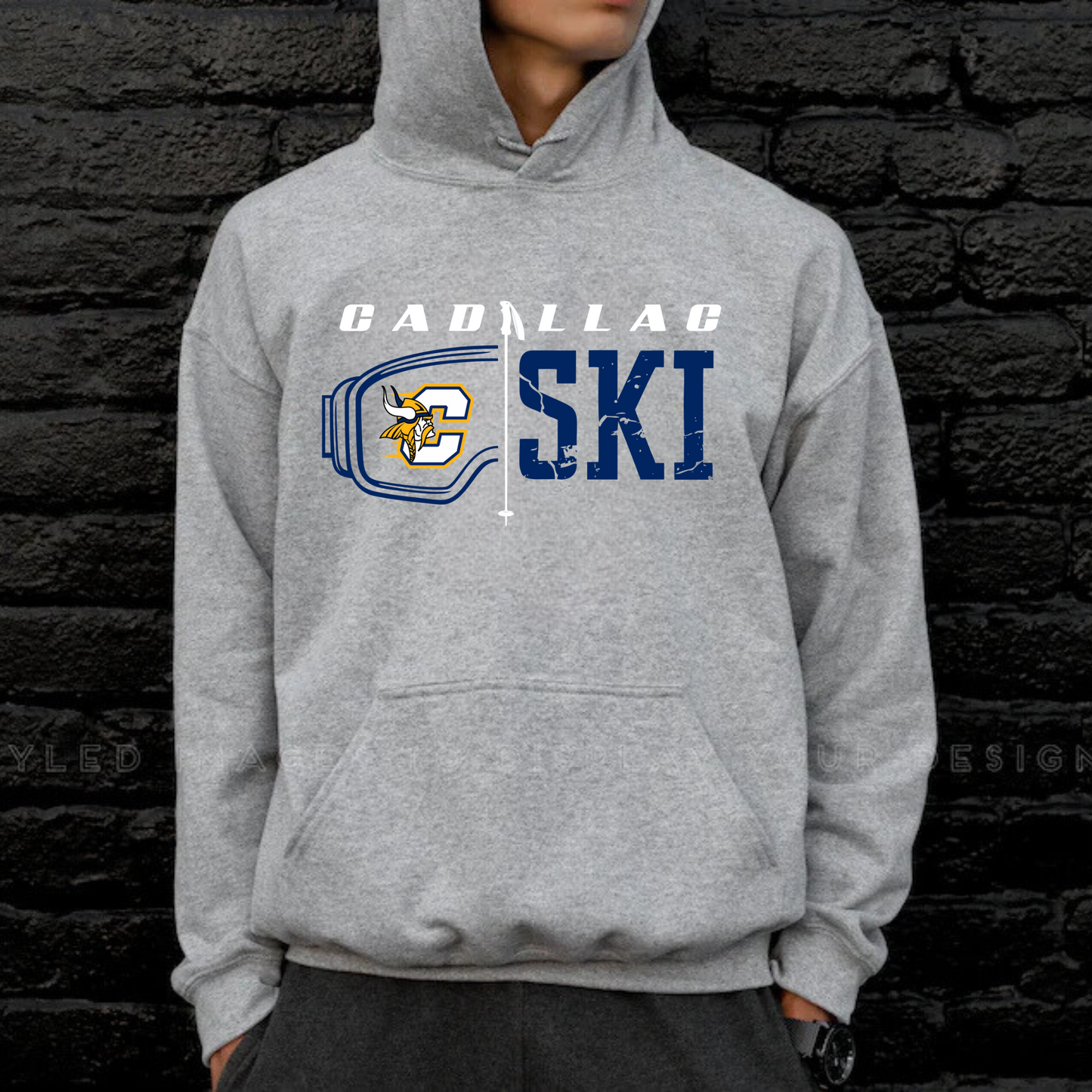 Cadillac Vikings Ski Unisex YOUTH Hoodie