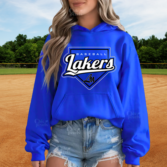 Latitude 44 Lakers Baseball ADULT Hoodie
