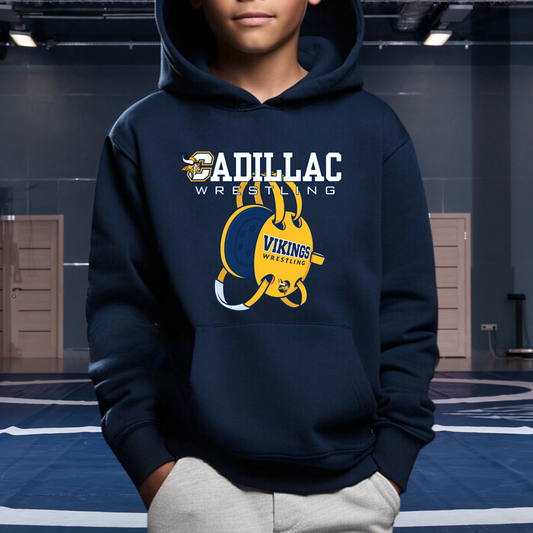 Cadillac Vikings Wrestling Unisex YOUTH Hoodie