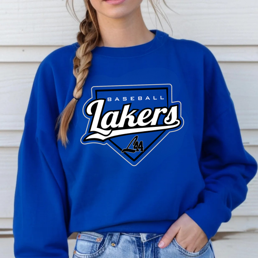 Latitude 44 Lakers Baseball ADULT Crewneck Sweatshirt