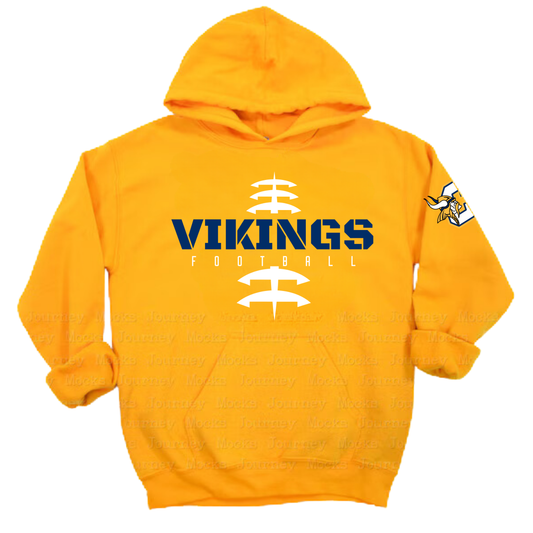 Cadillac Vikings Football Unisex YOUTH Hoodie
