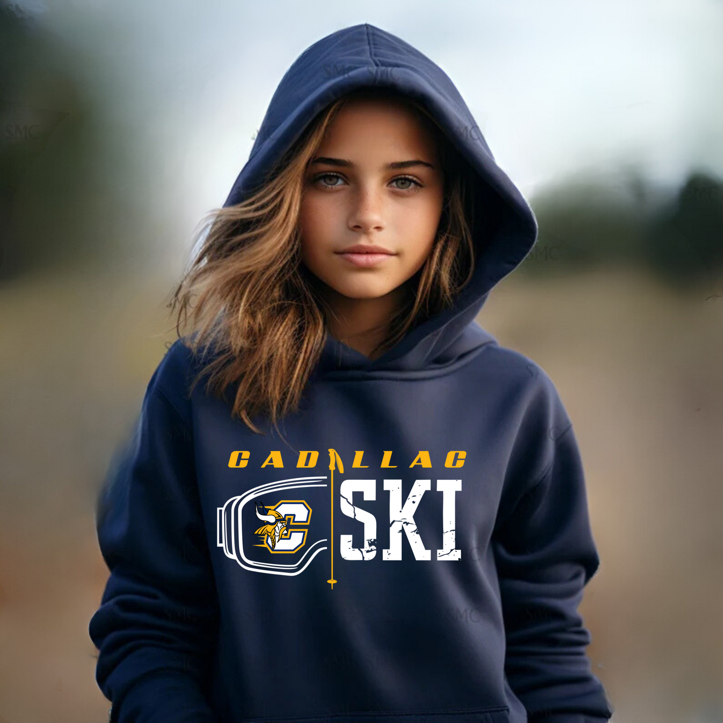 Cadillac Vikings Ski Unisex YOUTH Hoodie