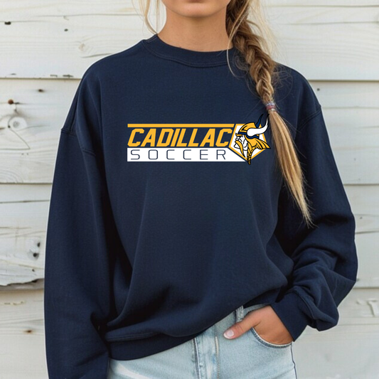 Cadillac Vikings Soccer UNISEX Crewneck Sweatshirt