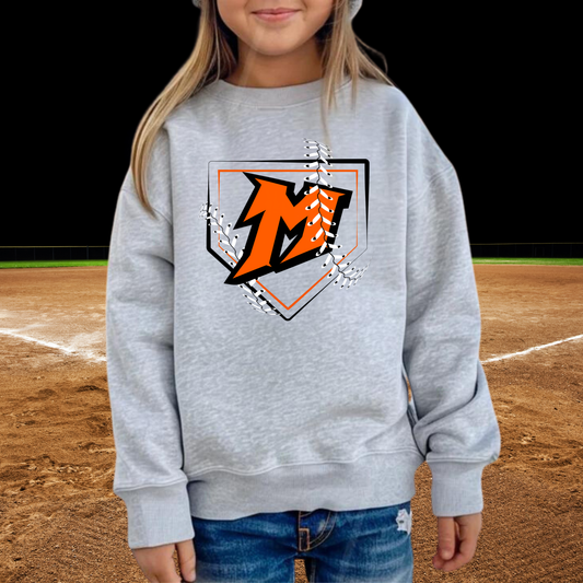 Manton Rangers Baseball/Softball YOUTH Crewneck Sweatshirt