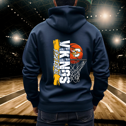 Vikings Basketball ADULT Hoodie