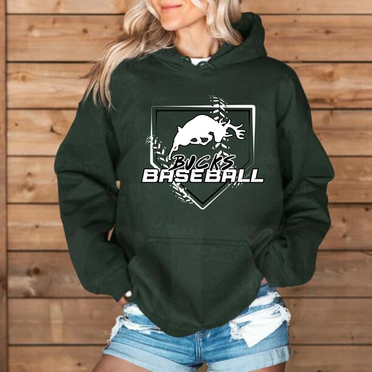 Pine River Bucks Baseball ADULT Hoodie