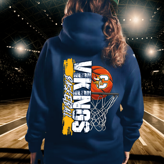 Vikings Basketball ADULT Hoodie