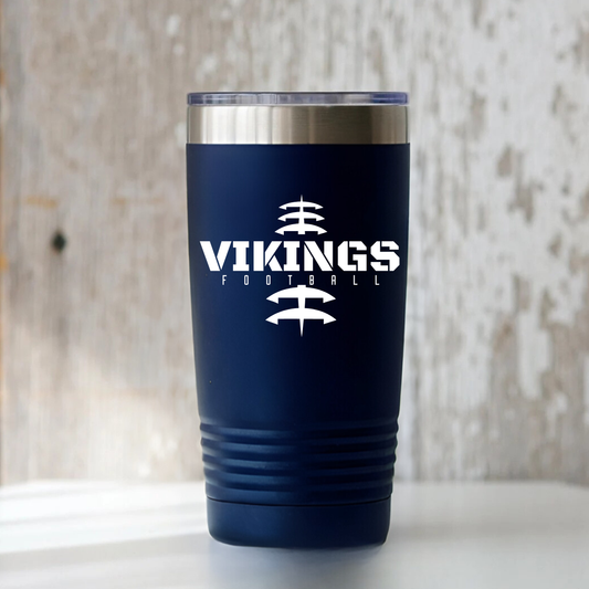 Cadillac Vikings Football 20 oz Tumbler