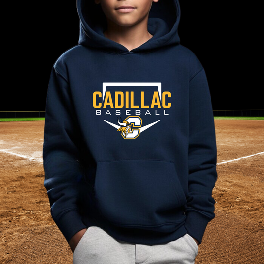 Cadillac Vikings Baseball Unisex YOUTH Hoodie