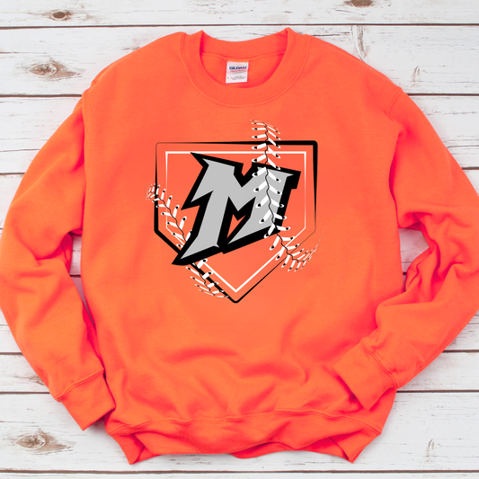 Manton Rangers Baseball/Softball ADULT Unisex Crewneck Sweatshirt