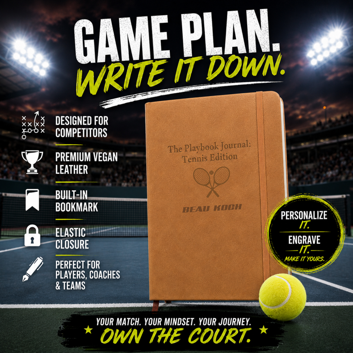 Tennis Playbook Journal