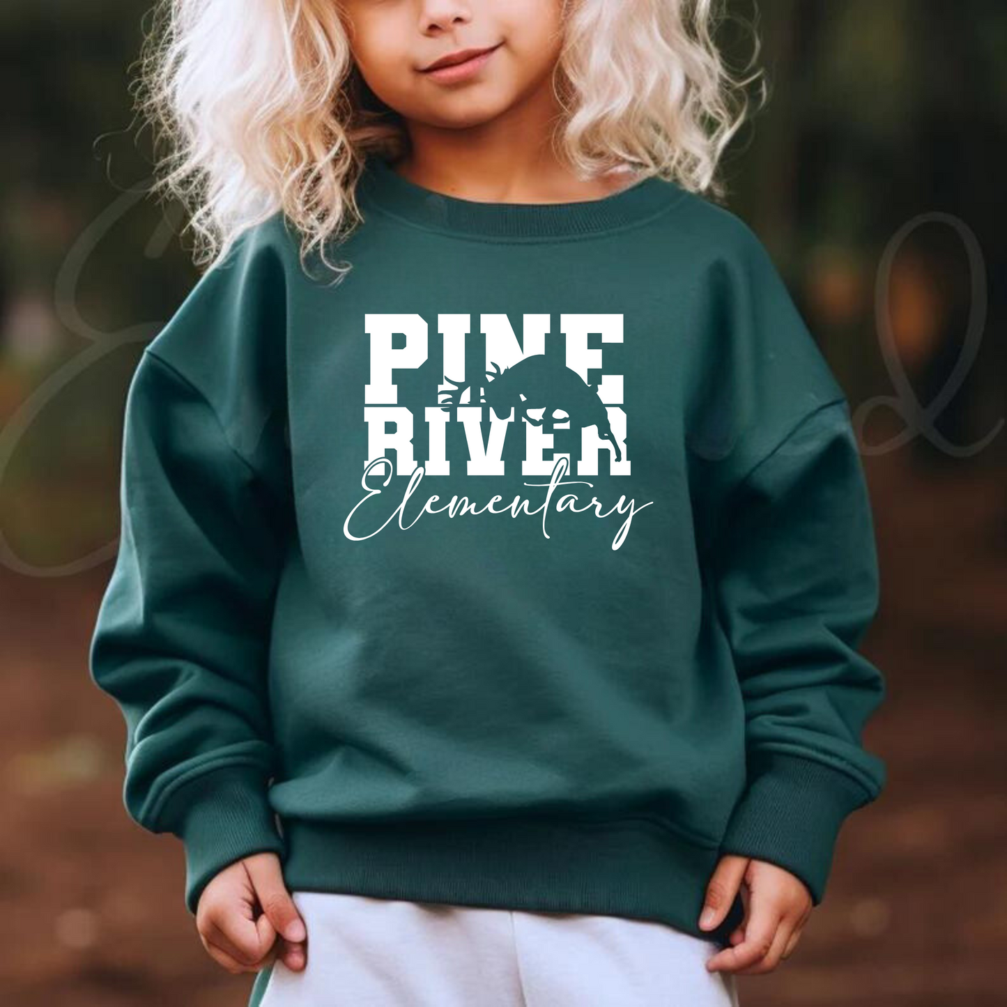 Pine River Elementary Unisex YOUTH Crewneck Sweatshirt