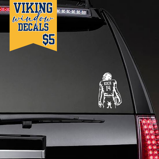 Personalized Vikings Football Decal