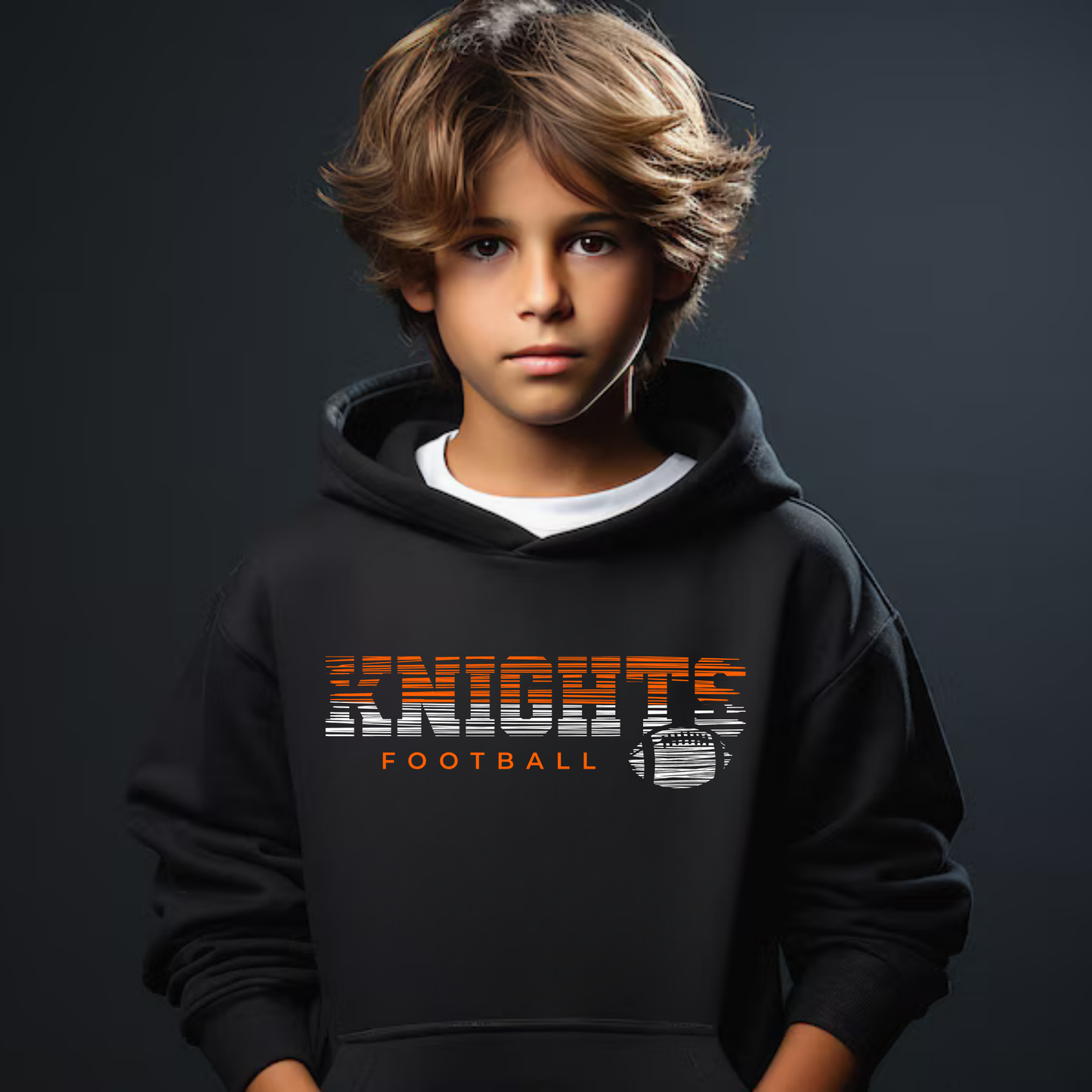 Knights Junior Football Unisex YOUTH Hoodie