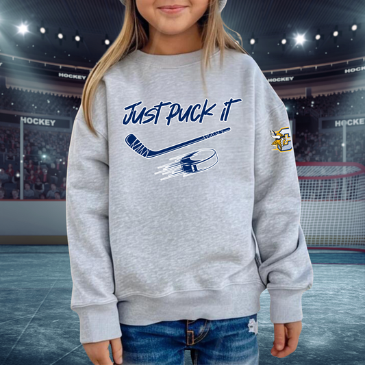 Cadillac Vikings Hockey YOUTH Crewneck Sweatshirt