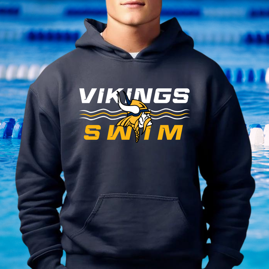 Cadillac Vikings Swim ADULT Hoodie