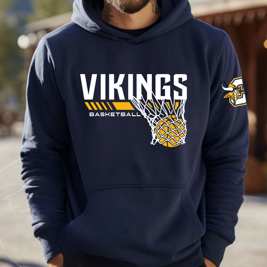 Vikings Basketball ADULT Hoodie