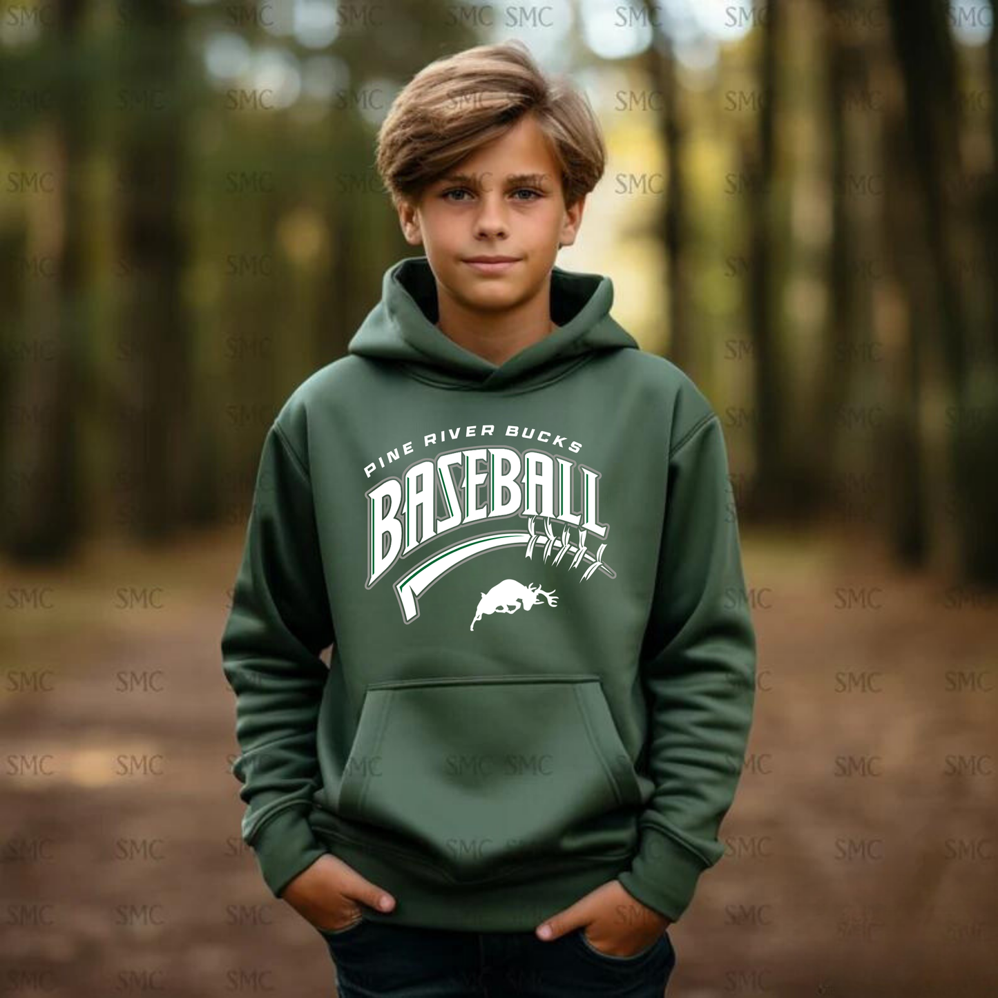 Pine River Bucks Baseball Unisex YOUTH Hoodie