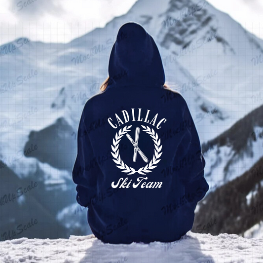 Cadillac Vikings Ski ADULT Hoodie