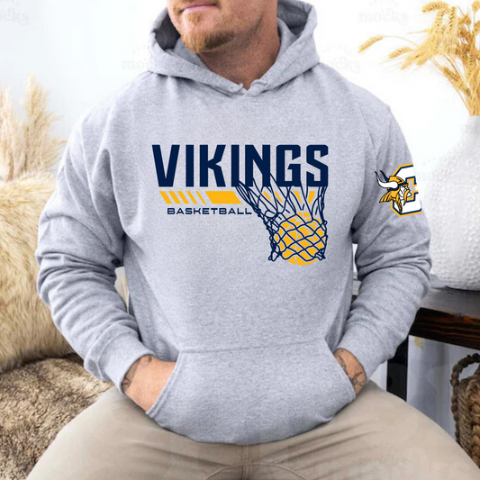 Vikings Basketball ADULT Hoodie