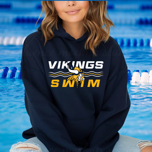 Cadillac Vikings Swim ADULT Hoodie